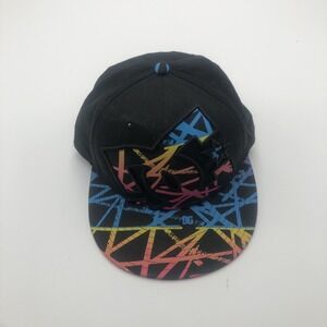 DC Shoes COUNTER Hat Black Flex Cap Skate Moto MX 210 SNOW Preowned Vintage Rare